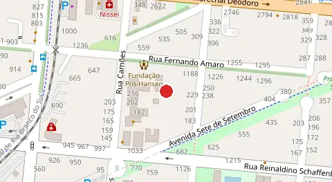 Mapa da localização