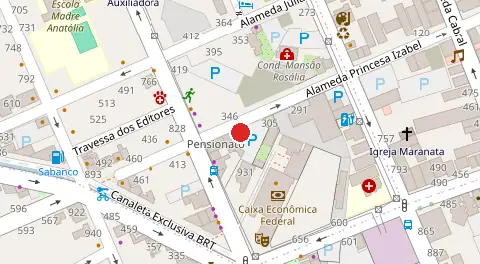 Mapa da localização