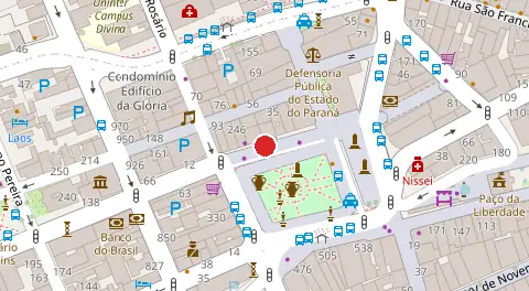 Mapa da localização