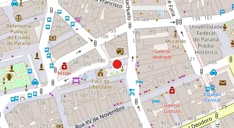 Mapa da localização