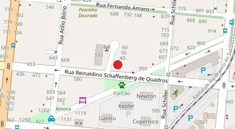 Mapa da localização