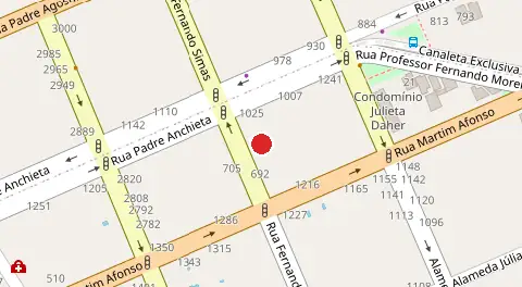 Mapa da localização