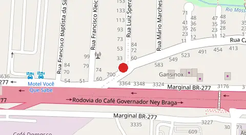 Mapa da localização
