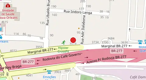 Mapa da localização