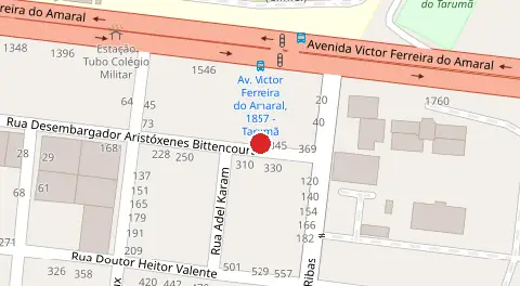 Mapa da localização
