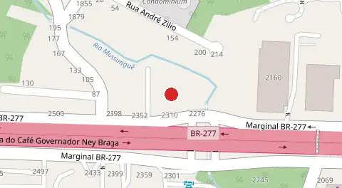Mapa da localização
