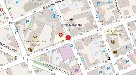 Mapa da localização