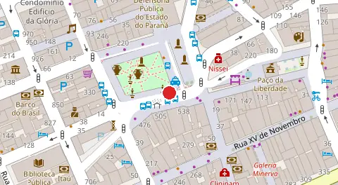 Mapa da localização