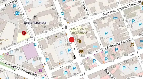 Mapa da localização