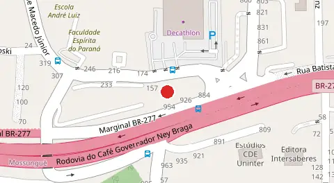 Mapa da localização
