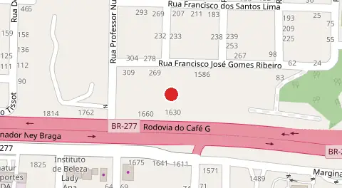 Mapa da localização