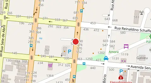 Mapa da localização