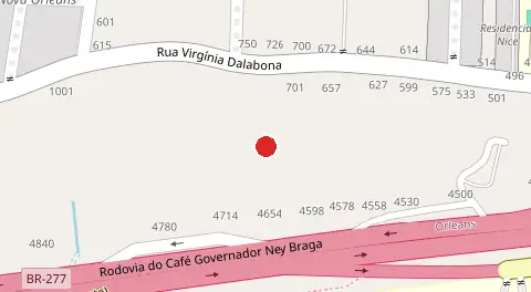 Mapa da localização