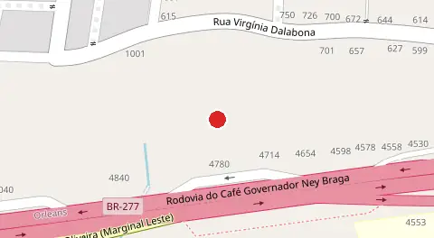Mapa da localização
