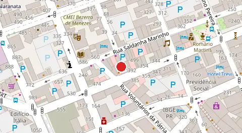 Mapa da localização