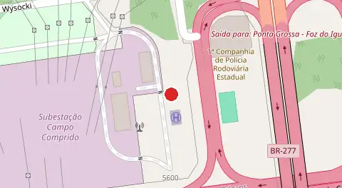 Mapa da localização