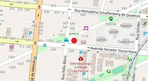 Mapa da localização