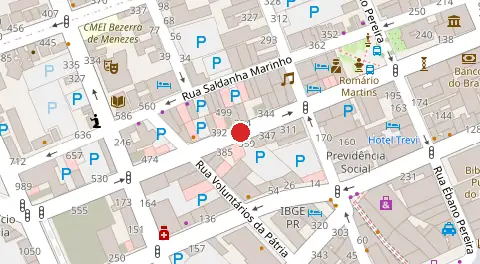Mapa da localização
