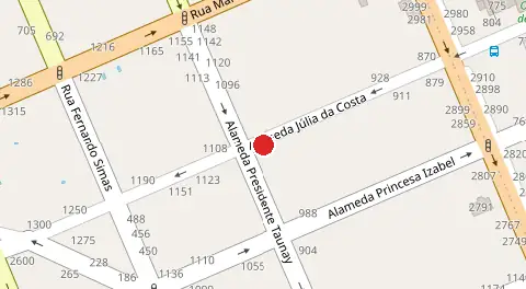 Mapa da localização