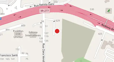 Mapa da localização