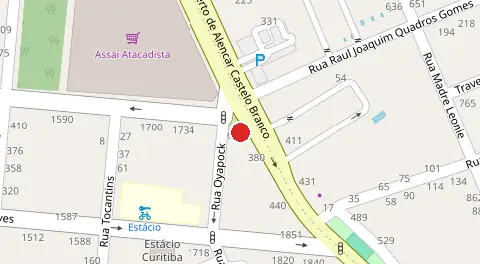 Mapa da localização