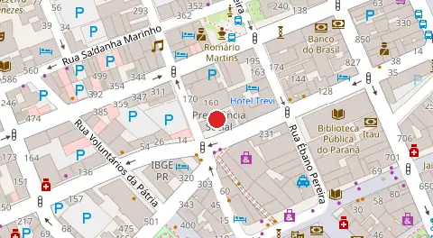 Mapa da localização