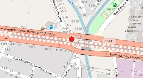 Mapa da localização