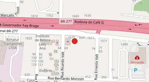 Mapa da localização