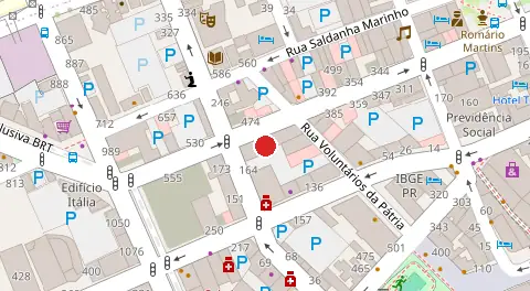Mapa da localização
