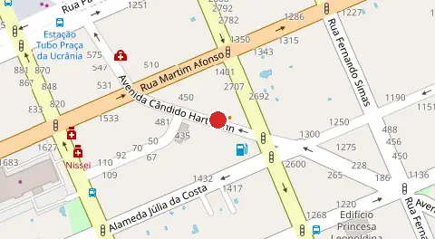 Mapa da localização