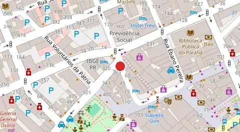 Mapa da localização