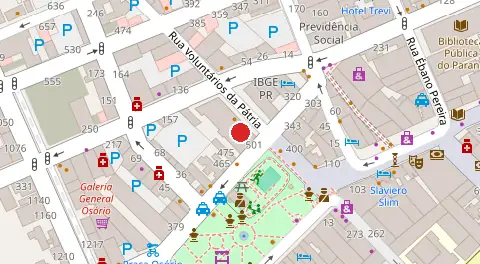 Mapa da localização