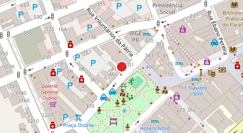 Mapa da localização