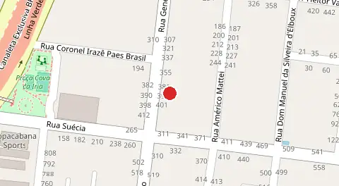 Mapa da localização