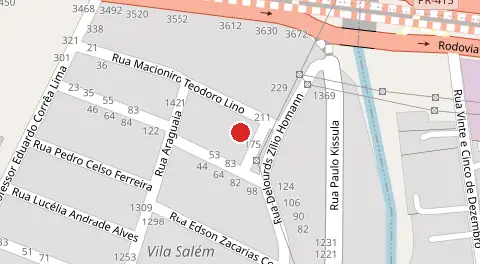 Mapa da localização