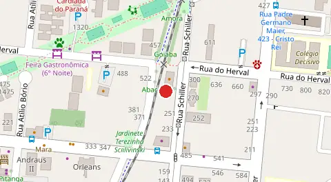 Mapa da localização
