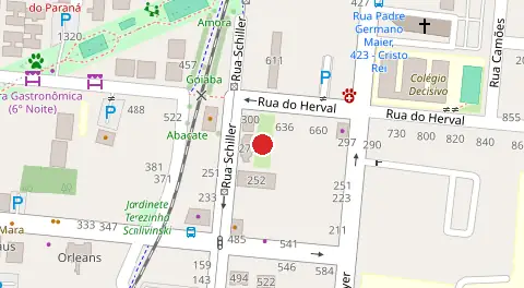 Mapa da localização
