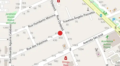 Mapa da localização