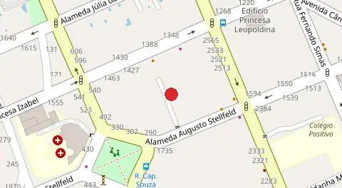 Mapa da localização