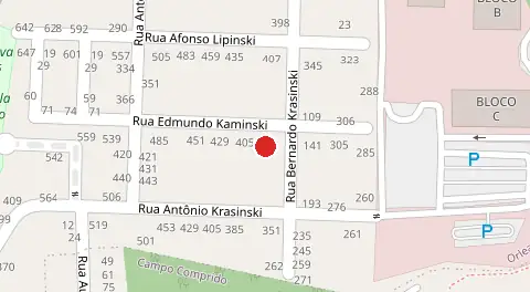 Mapa da localização