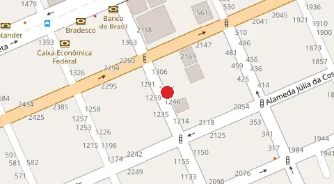 Mapa da localização