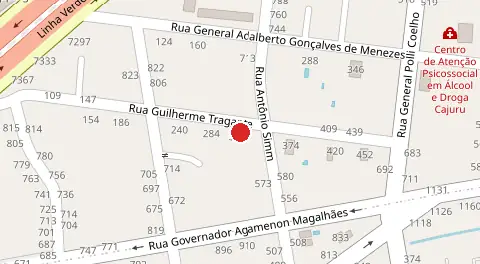 Mapa da localização