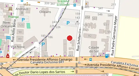 Mapa da localização