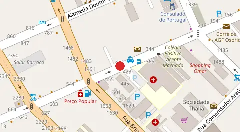 Mapa da localização