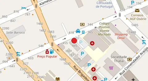 Mapa da localização