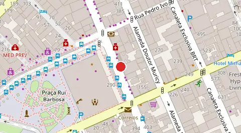 Mapa da localização