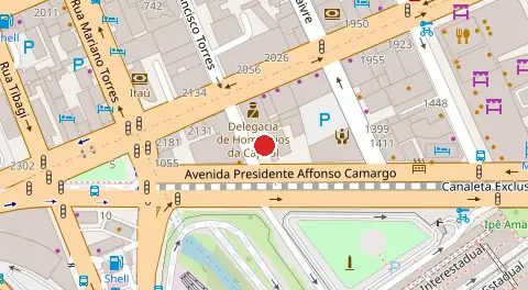 Mapa da localização