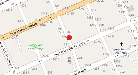 Mapa da localização