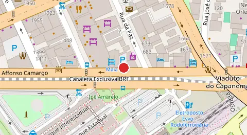 Mapa da localização