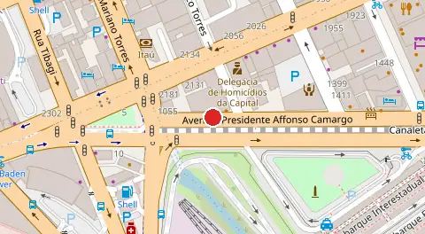 Mapa da localização